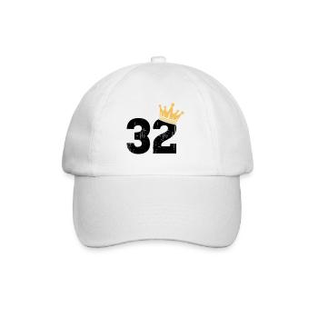 32 Crown 32nd birthday 32 years old - Baseball Cap - white/white - Front