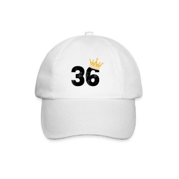 36 Crown 36e anniversaire 36 ans - Casquette classique - blanc/blanc - Devant