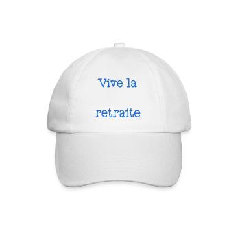 RETRAITE. RETRAITE. RETRAITEE. SENIOR. MAMIE. PAPY - Casquette classique - blanc/blanc - Devant