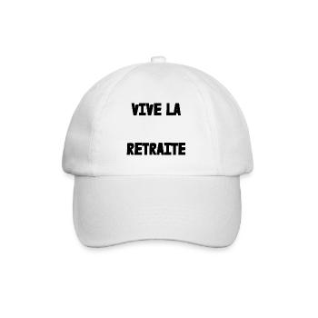 RETRAITE. RETRAITE. RETRAITEE. SENIOR. MAMIE. PAPY - Casquette classique - blanc/blanc - Devant