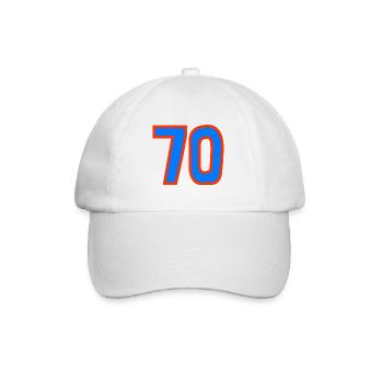 70. 70 YEARS. 70TH ANNIVERSARY. 70TH ANNIVERSARY. - Baseball Cap - white/white - Front