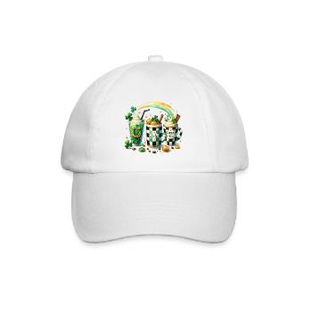 Café Happy St. Patrick's Day Leprechaun - Casquette classique - blanc/blanc - Devant