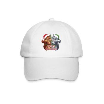 Merry Christmas Squirrel Christmas Cute - Baseball Cap - white/white - Front
