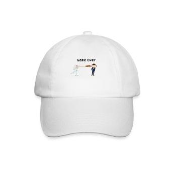 Game over - Baseball Cap - white/white - Front