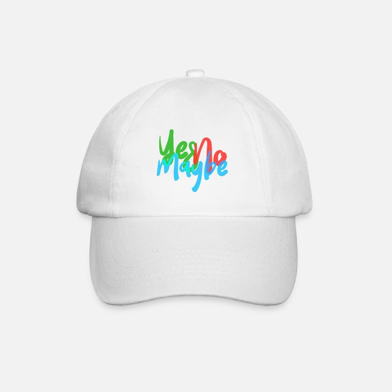 JA NEIN VIELLEICHT - Baseballkappe - Weiß/Weiß