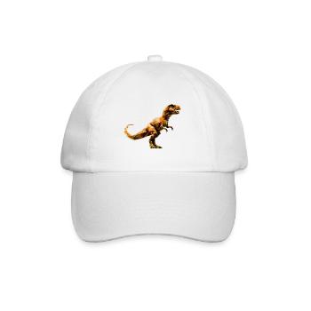 Dinosaure Tyrannosaurus Polygon T-Rex - Casquette classique - blanc/blanc - Devant