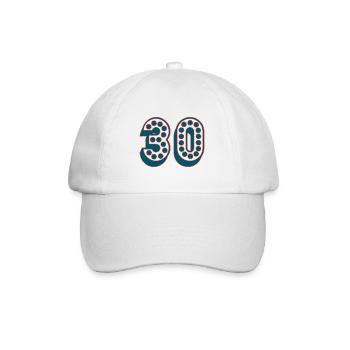 HAPPY BIRTHDAY. JOYEUX ANNIVERSAIRE. ANNIVERSAIRE. - Casquette classique - blanc/blanc - Devant