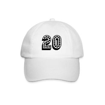20. 20 YEARS. 20th ANNIVERSARY. 20TH ANNIVERSARY. - Baseball Cap - white/white - Front