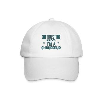 Chauffeur de voiture | Chauffeur Cadeau - Casquette classique - blanc/blanc - Devant
