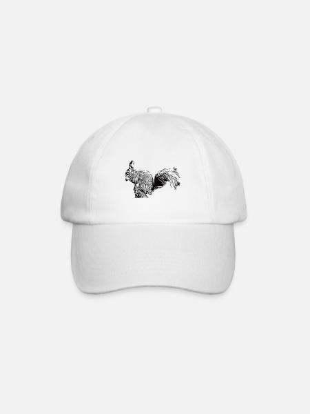 Écureuil drole - Casquette classique - blanc/blanc