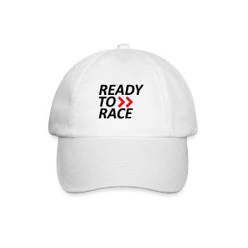 Ready to Race - Baseball Cap - white/white - Front