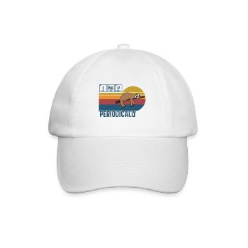 I Nap Periodically Vintage Funny Science Sloth - Baseball Cap - white/white - Front