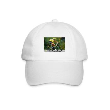 Pedal Power: Pro Cyclist - Baseball Cap - white/white - Front