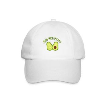 Avocado - Baseballkappe - Weiß/Weiß - Vorne