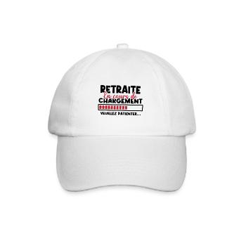 Retraite en cours de chargement - Casquette classique - blanc/blanc - Devant