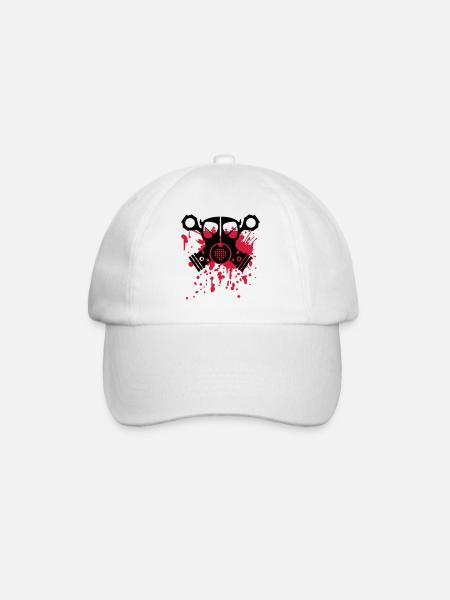 unlimited skull - Baseballkappe - Weiß/Weiß