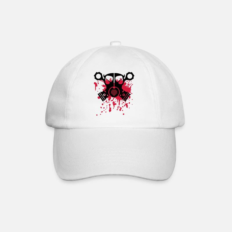 unlimited skull - Baseballkappe - Weiß/Weiß
