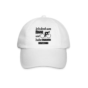 Radfahrer Spruch Fahrrad Rad Sport lustig Geschenk - Baseballkappe - Weiß/Weiß - Vorne
