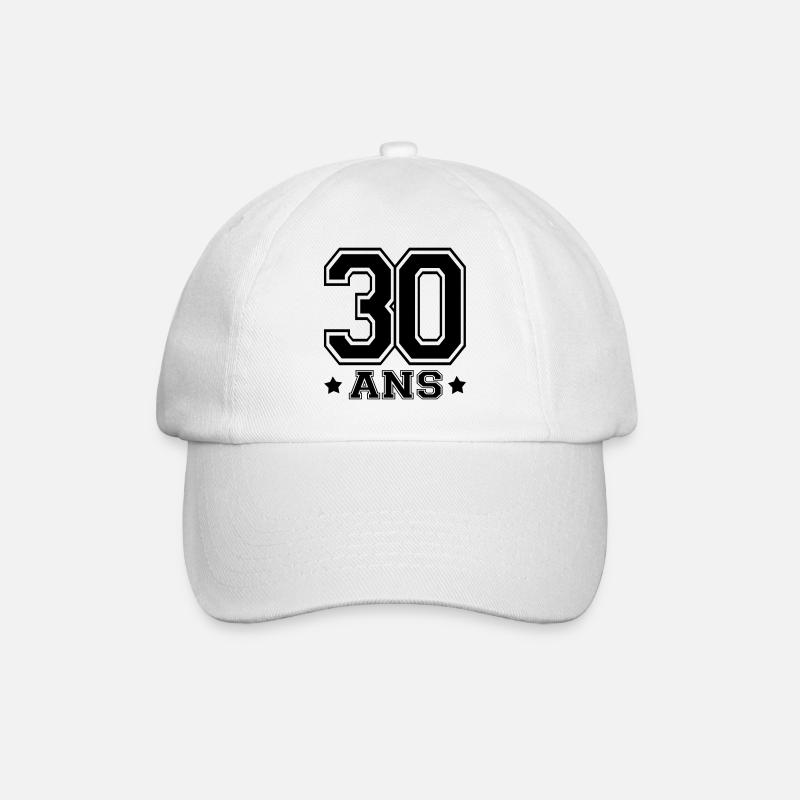 30 ANS - Casquette classique - blanc/blanc
