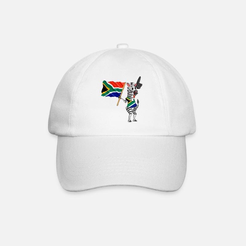 Zebra Afrique du Sud - Casquette classique - blanc/blanc