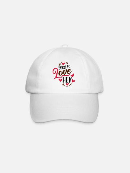 Liebe - Baseballkappe - Weiß/Weiß