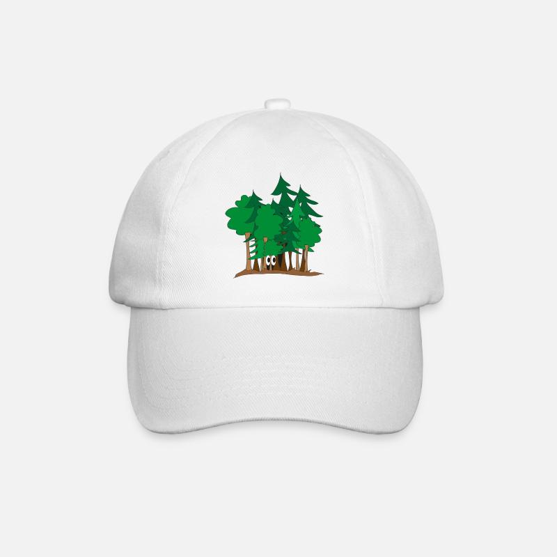 Im Wald - Baseballkappe - Weiß/Weiß