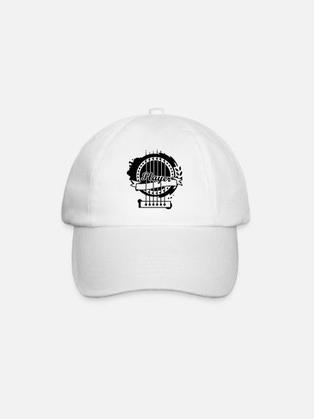 Une partie d'une guitare classique - Casquette classique - blanc/blanc