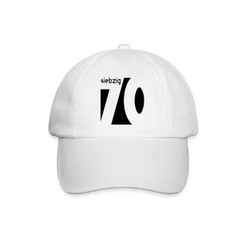 70. Geburtstag - Baseballkappe - Weiß/Weiß - Vorne