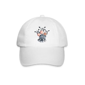 Trois Zèbres doux - Casquette classique - blanc/blanc - Devant