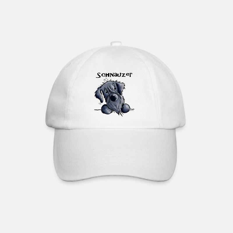 Süßer Schnauzer - Baseballkappe - Weiß/Weiß