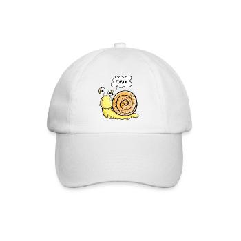 Turbo Schnecke - Baseballkappe - Weiß/Weiß - Vorne