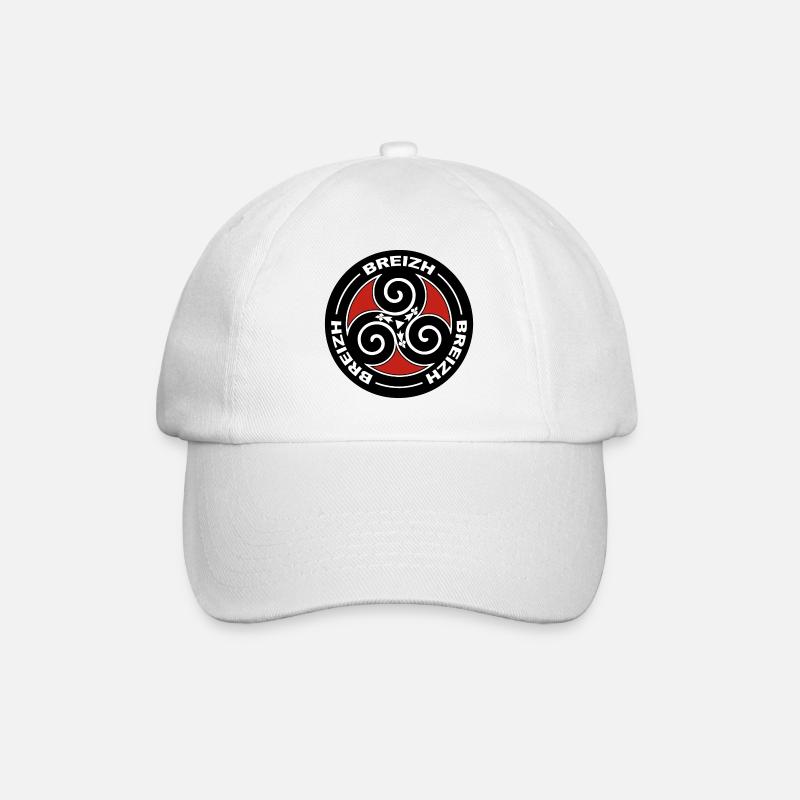 Breizh Triskell - Baseball Cap - white/white