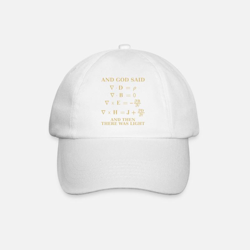 Maxwell equation - Baseball Cap - white/white
