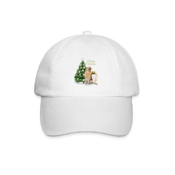 Labrador Merry Christmas Joyeux Noël - Casquette classique - blanc/blanc - Devant