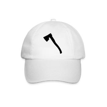 Hache hache hache hache pour charpentier bûcheron - Casquette classique - blanc/blanc - Devant