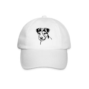 Parson Russell Terrier head - Baseball Cap - white/white - Front