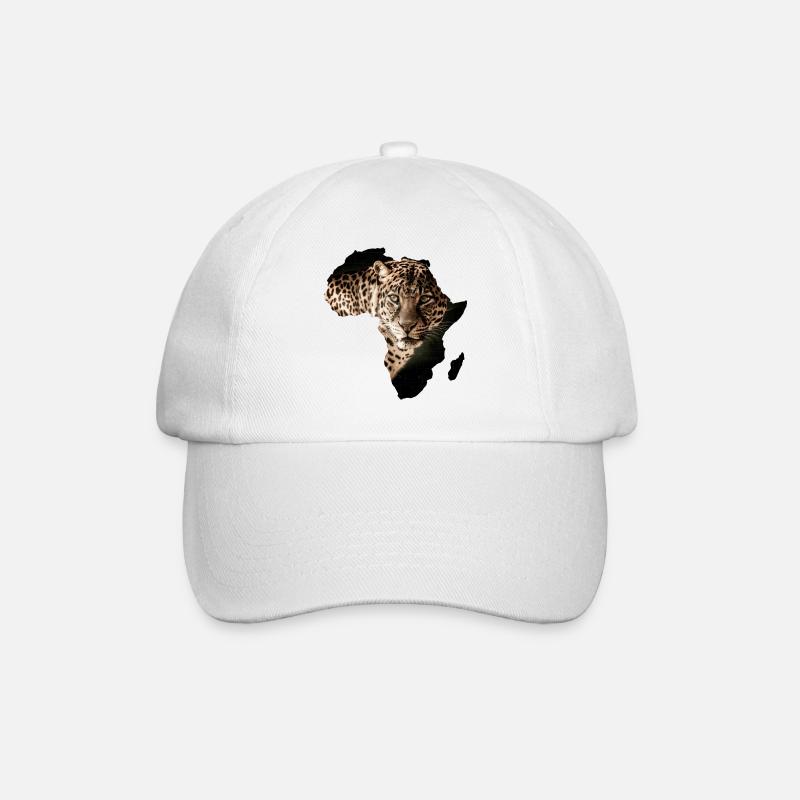 africa leopard - Baseball Cap - white/white