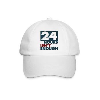 24hours isn´t enough - Baseballkappe - Weiß/Weiß - Vorne