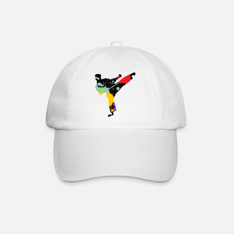Karate - Baseballkappe - Weiß/Weiß