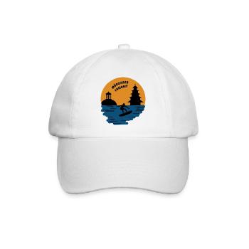 Münchner Freiheit in the English Garden - Baseball Cap - white/white - Front