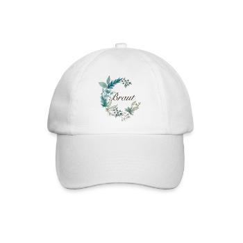 Braut - Hochzeit, JGA Jungesellinnenabschied - Baseballkappe - Weiß/Weiß - Vorne