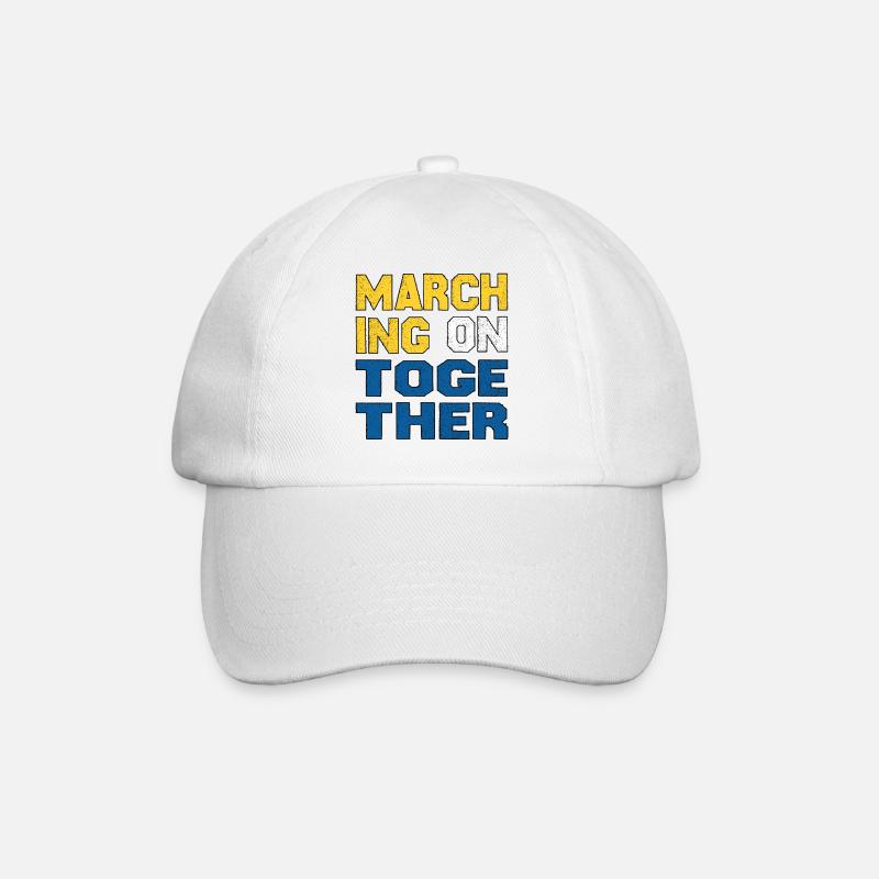 Marching on Together - Baseball Cap - white/white