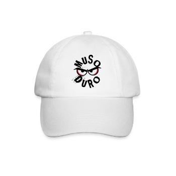 Muso Duro - Visage grincheux - Casquette classique - blanc/blanc - Devant