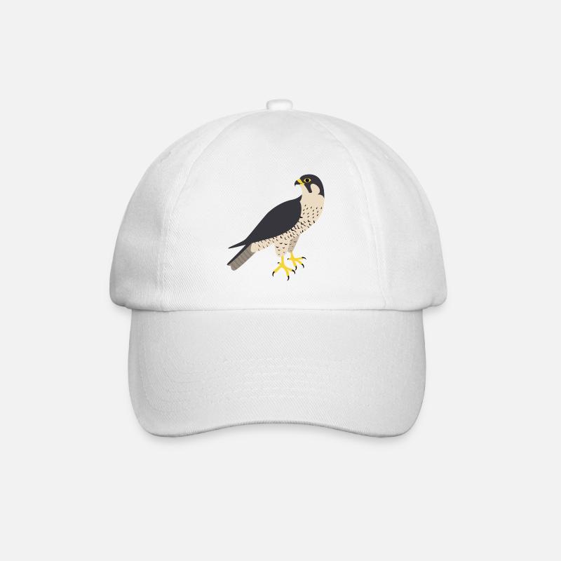 Peregrine falcon - Baseball Cap - white/white