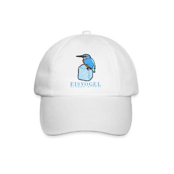 Eisvogel auf Eiswüfel - Baseballkappe - Weiß/Weiß - Vorne
