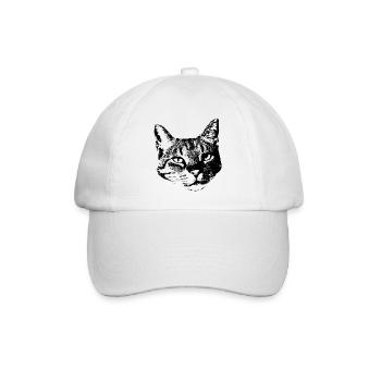 Chat Chat Chat Chat Chemise Cadeau - Casquette classique - blanc/blanc - Devant