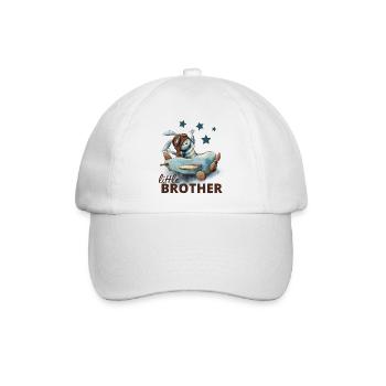 Kleiner Bruder - Baseballkappe - Weiß/Weiß - Vorne
