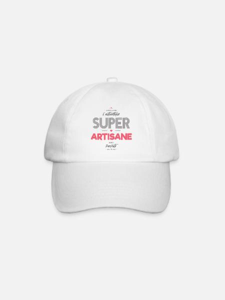 L authentique super artisane - Casquette classique - blanc/blanc
