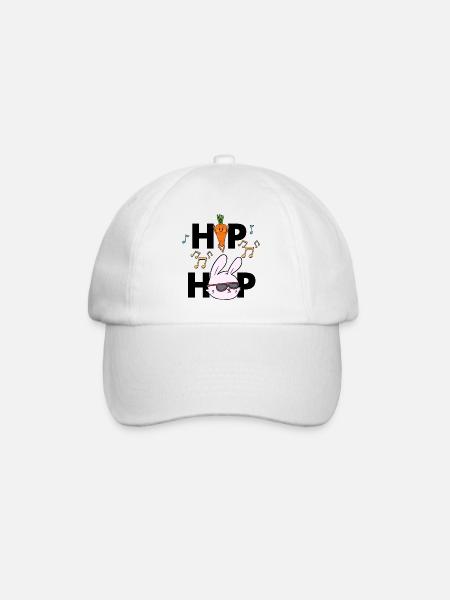 Hip Hop Drôle lapin de Pâques Jeu de mots - Casquette classique - blanc/blanc