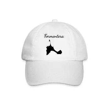 Formentera Balearic Islands Holiday Island Gift - Baseball Cap - white/white - Front